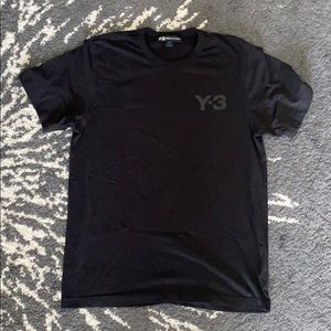 Y3 Black Logo Tee